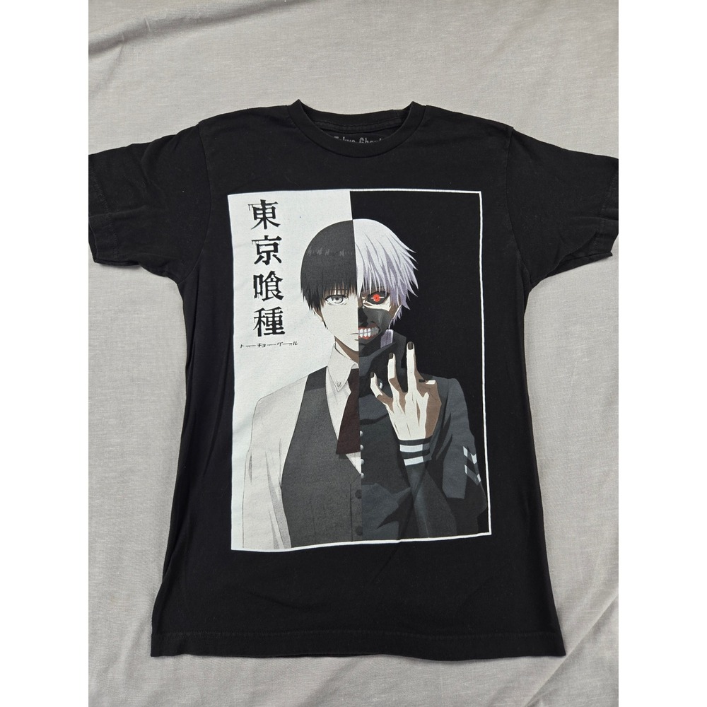 Tokyo Ghoul Ken Kaneki Graphic T-Shirt Black Mens Small Crunchyroll Anime Tee